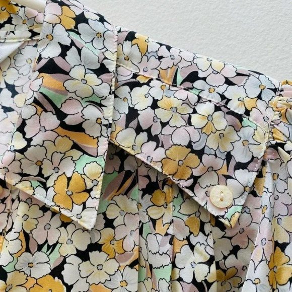 Vintage - Cottagecore Floral Button-down Blouse - Picture 5 of 8